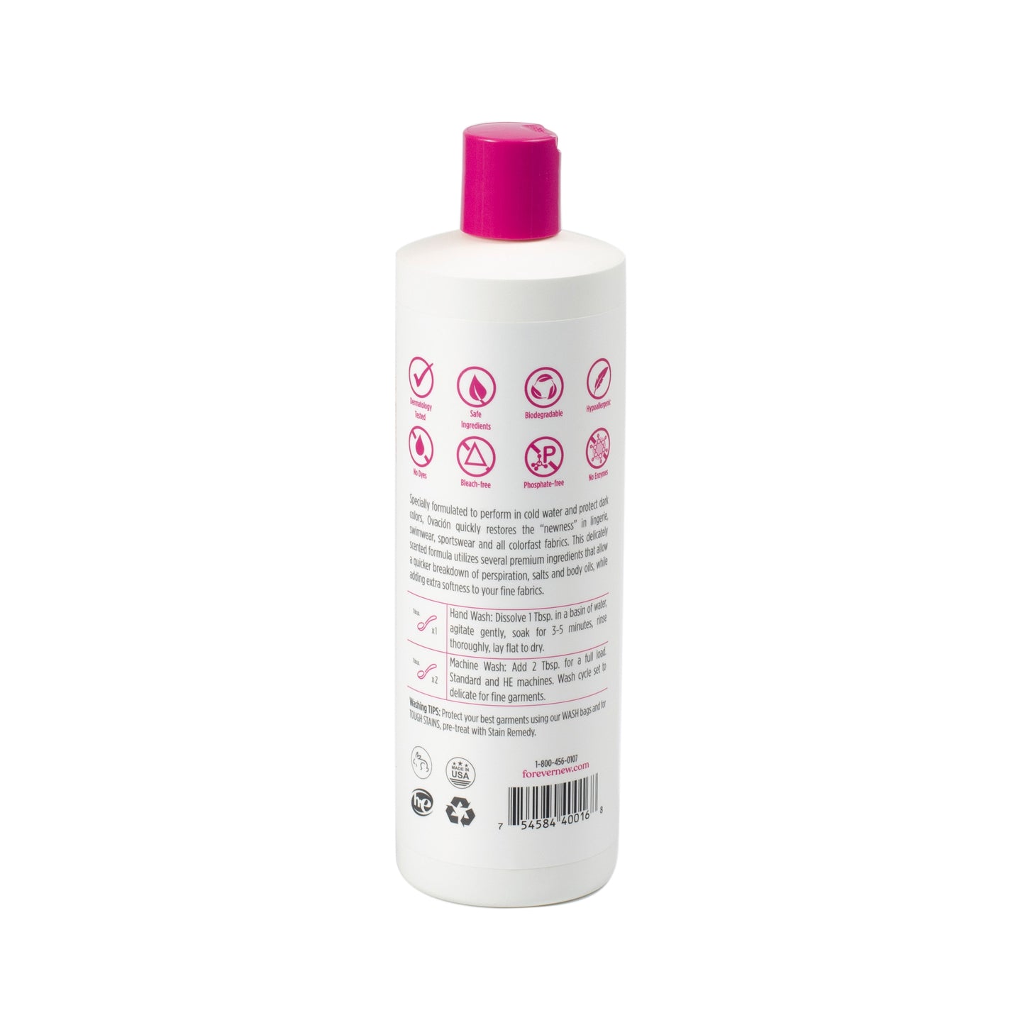 OVACION Liquid Laundry Detergent for Dark Delicates - Original Scent