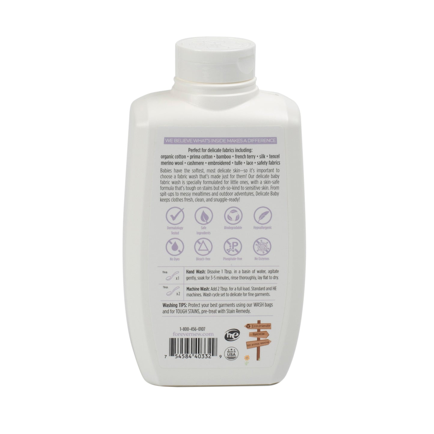 LIQUID Baby Delicate Laundry Detergent - Clean Cotton Scent