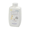 A bottle of liquid baby delicate laundry detergent with clean cotton scent, featuring illustrations of a butterflies, and an elephant on the label.