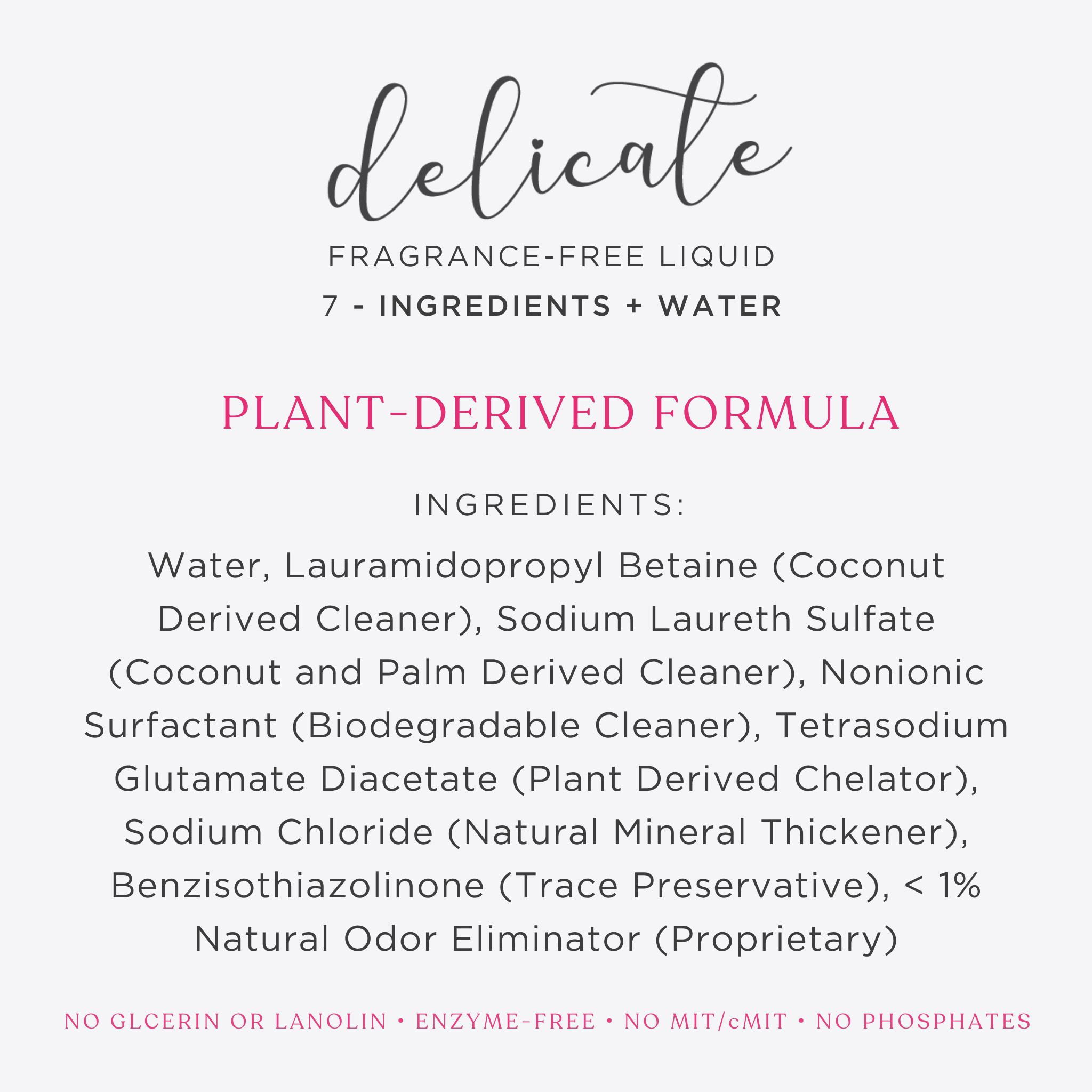 LIQUID Delicate Laundry Detergent - Fragrance Free