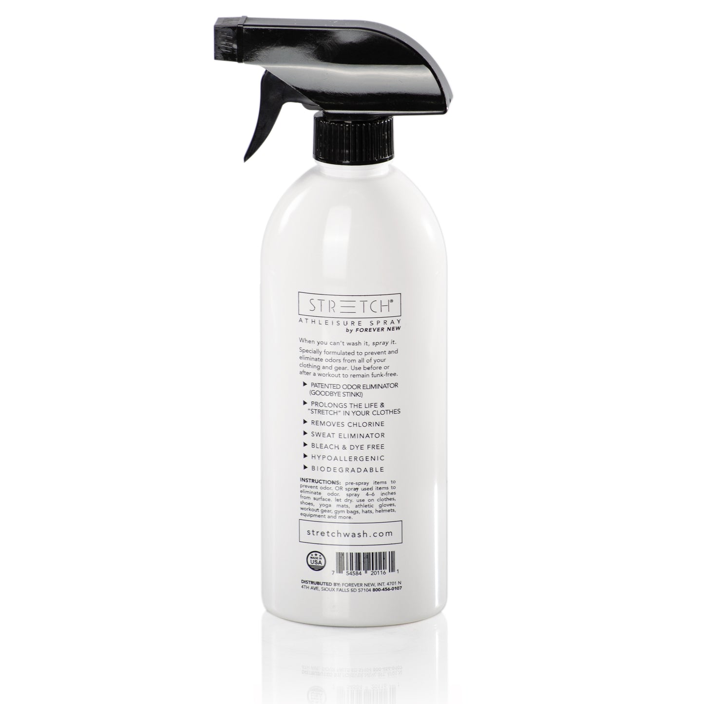 Stretch Odor Eliminator Spray 16 oz Back