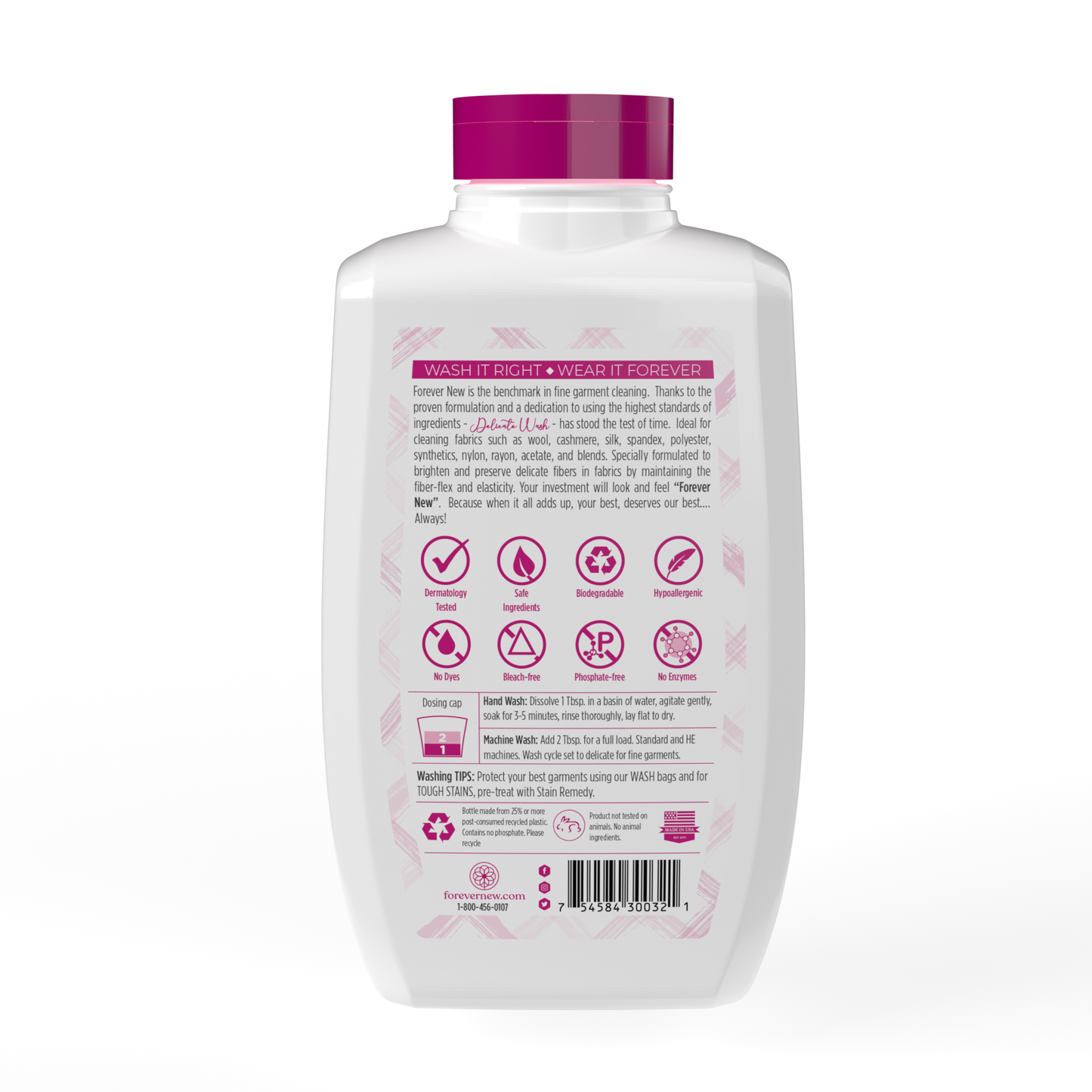 Forever New Delicate - Liquid Original Scent Detergent 32 oz (Pack of 2)