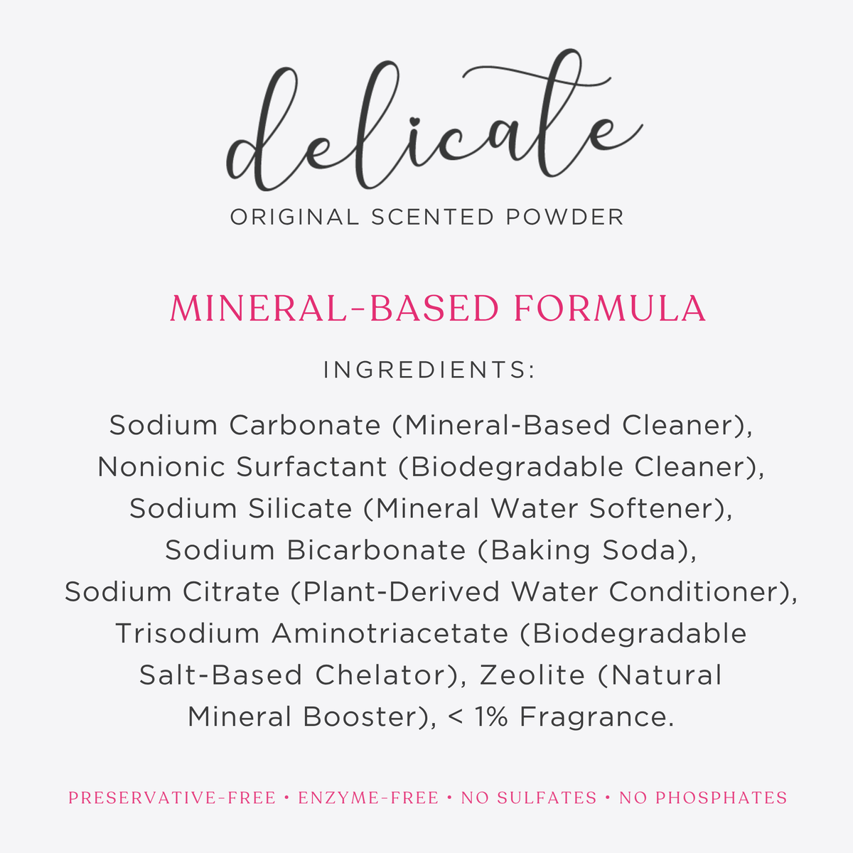 POWDER Delicate Laundry Detergent - Original Scent - Pack of 2