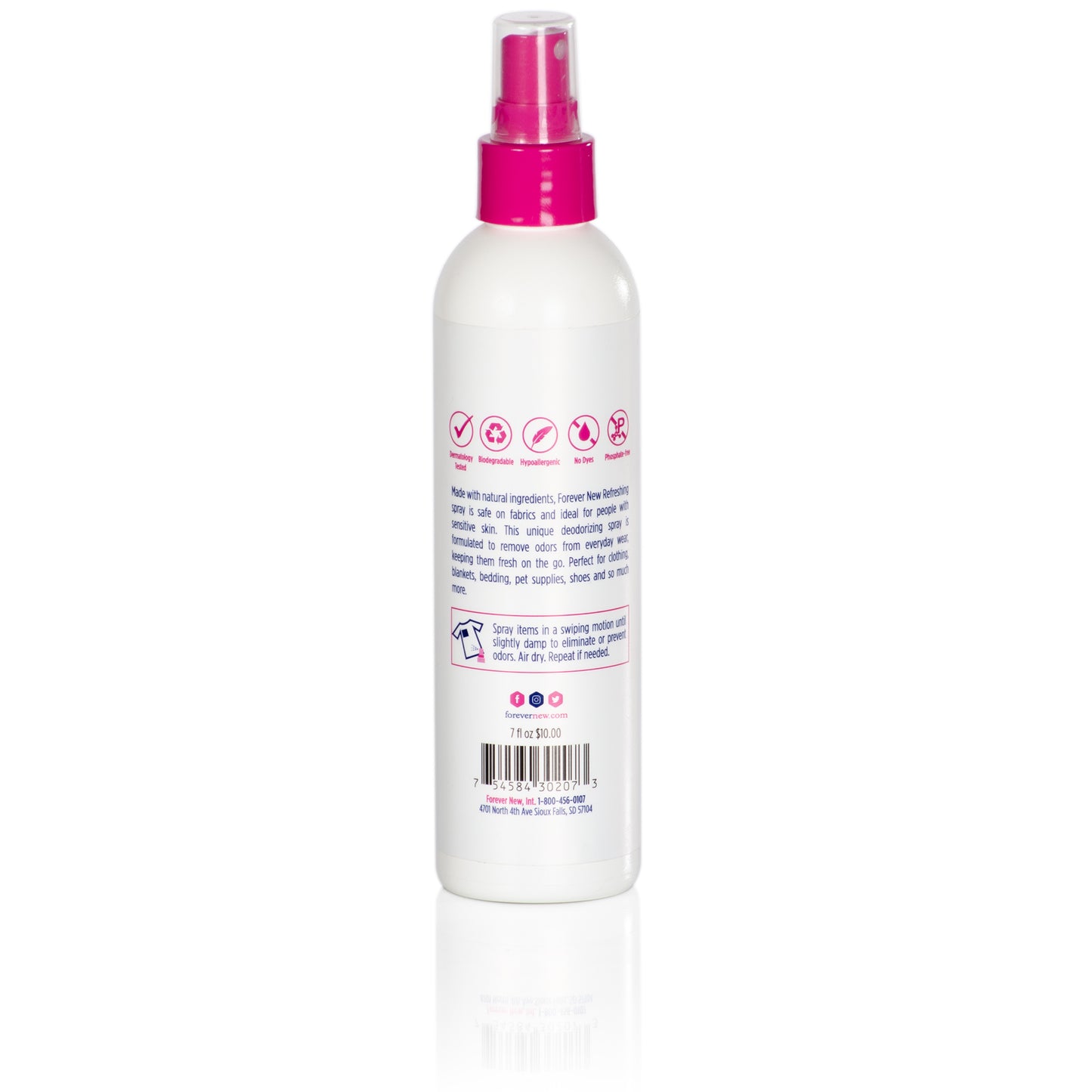 forever new deodorizer spray clean rain scent 7 fl oz back